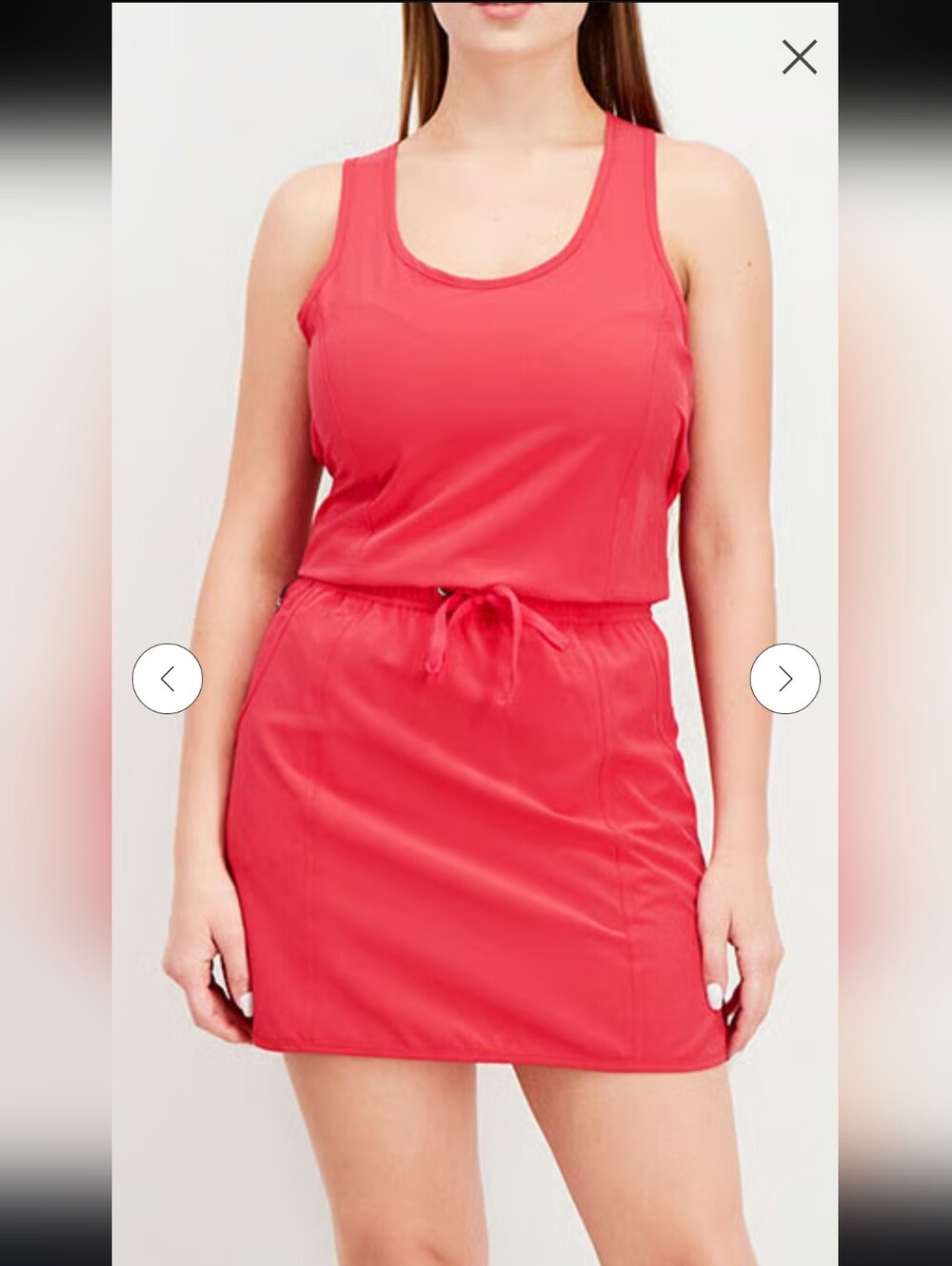 Mountain And Isles PINK Sleeveless Drawstring Waist Tank Dress Size Medium, NWT
